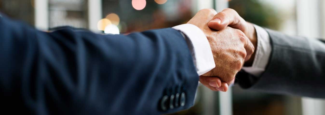 Shaking hands